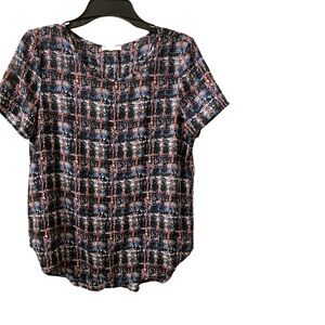 Pleione Anthropology Short Sleeve Round neck Top Size S/P EUC